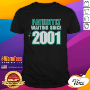 Nice Seattle Mariners Patiently Waiting Since 2001 T-Shirt