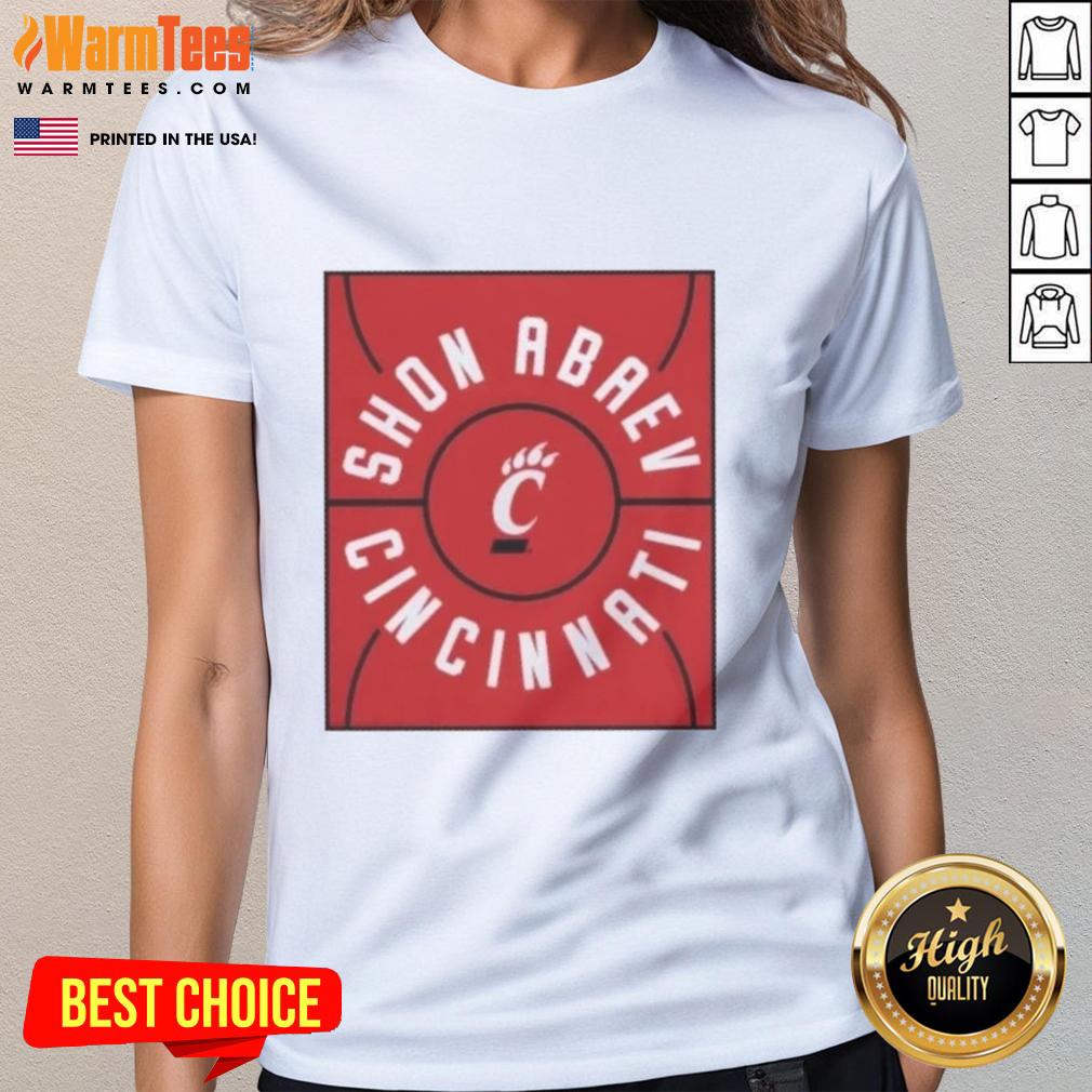 Nice Shon Abaev Full Court Cincinnati Bearcats Basketball T-Shirt - Image 3
