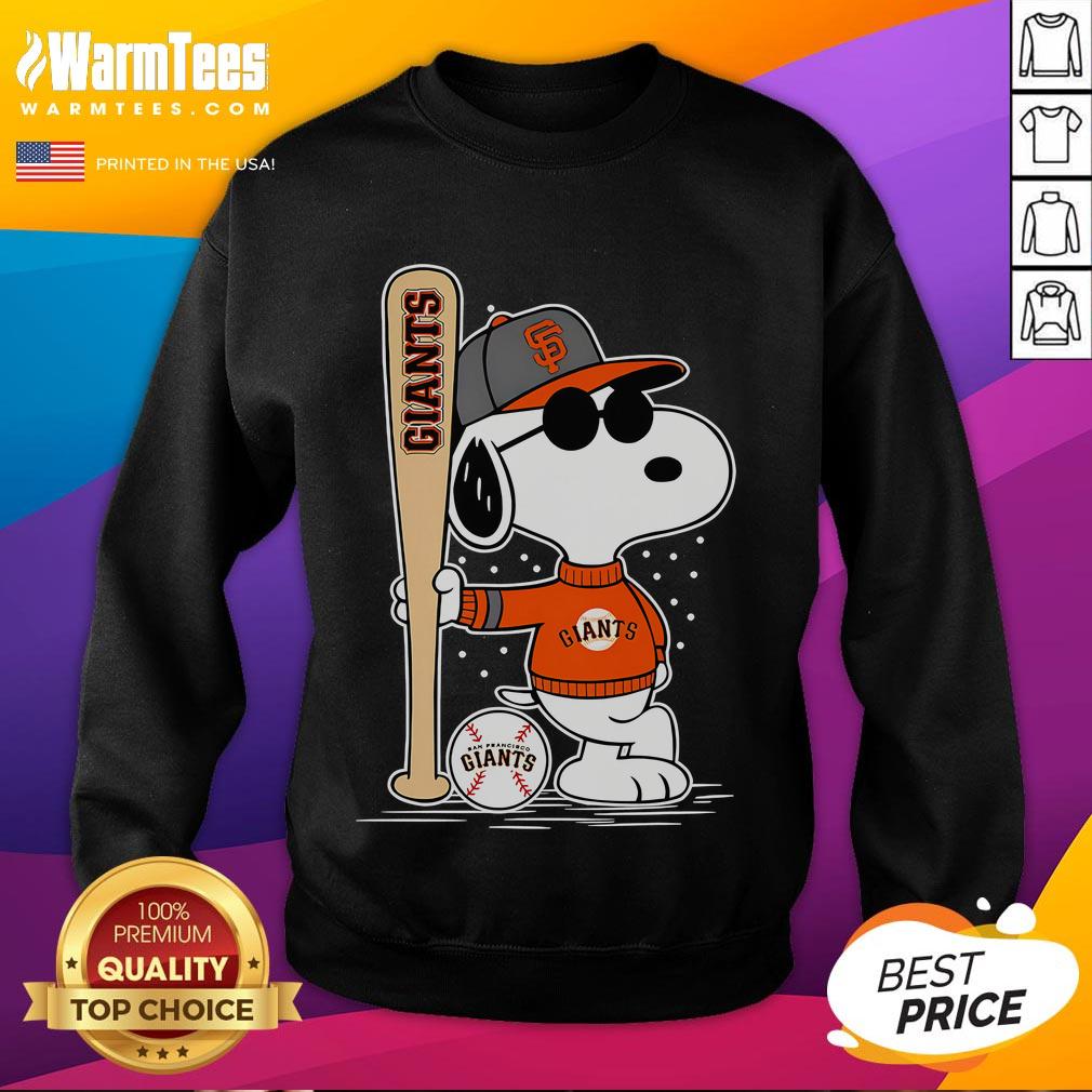 Nice Snoopy Standing Pose San Francisco Giants Baseball T-Shirt - Image 5