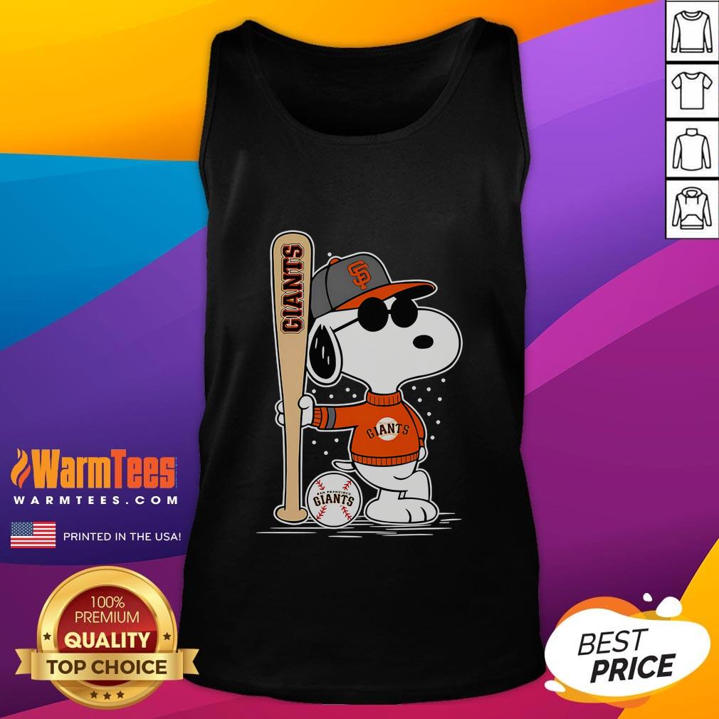 Nice Snoopy Standing Pose San Francisco Giants Baseball T-Shirt - Image 4