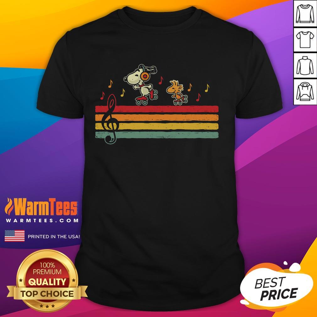 Nice Snoopy Woodstock Retro Beats T-Shirt