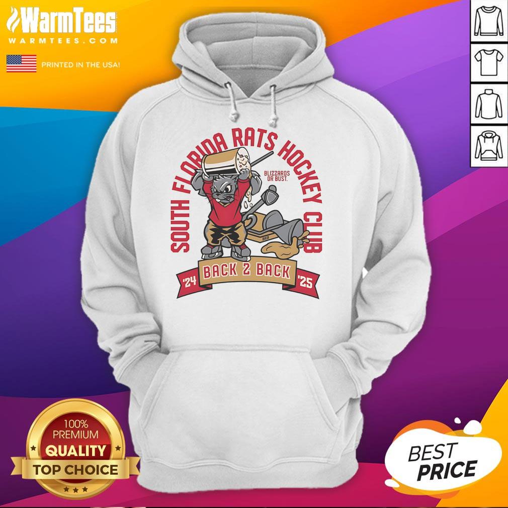 Nice South Florida Rats Hockey Club Back 2 Back 24-25 Mascot T-Shirt - Image 2