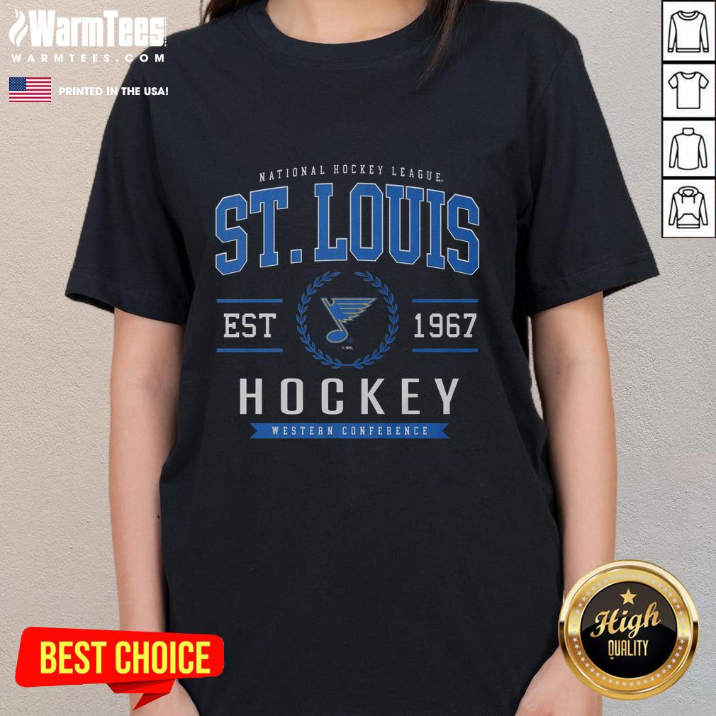 Nice St Louis Blues Hockey Legacy Crest T-Shirt - Image 3