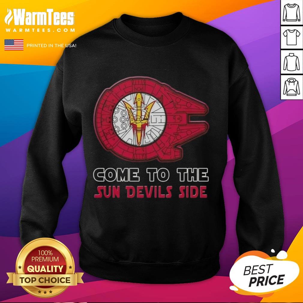 Nice Star Wars Come To The Arizona State Sun Devils Side T-Shirt - Image 5