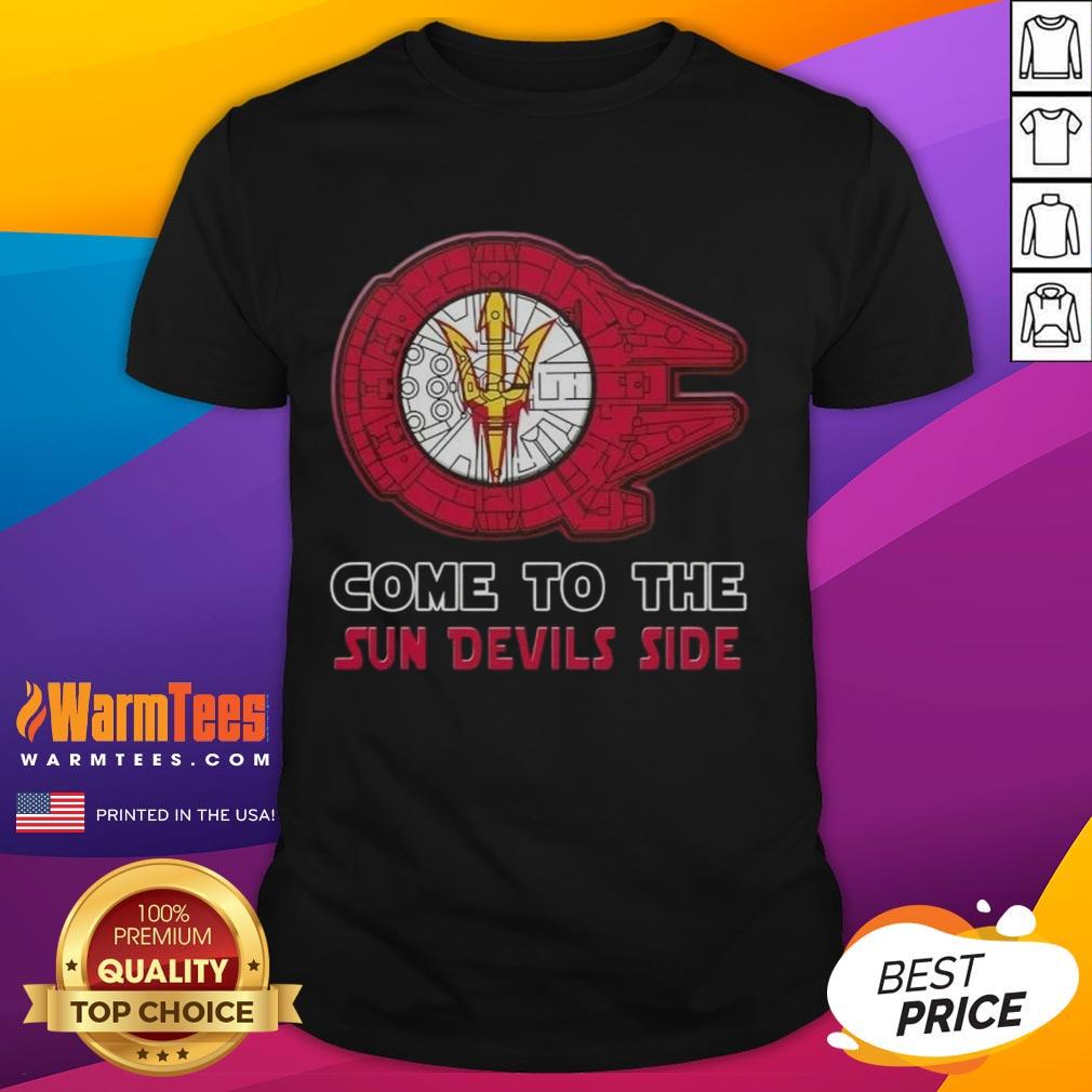 Nice Star Wars Come To The Arizona State Sun Devils Side T-Shirt