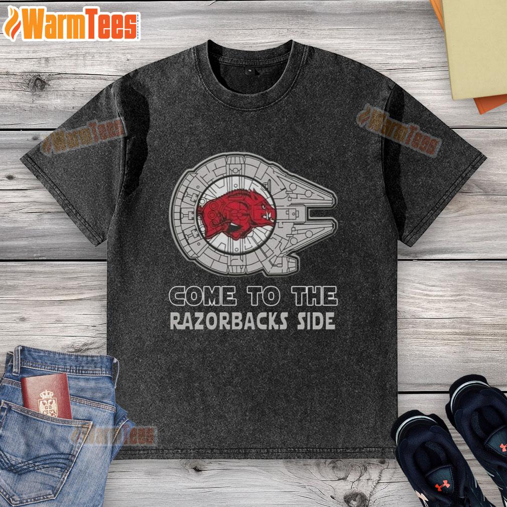 Nice Star Wars Come To The Arkansas Razorbacks Side T-Shirt - Image 6