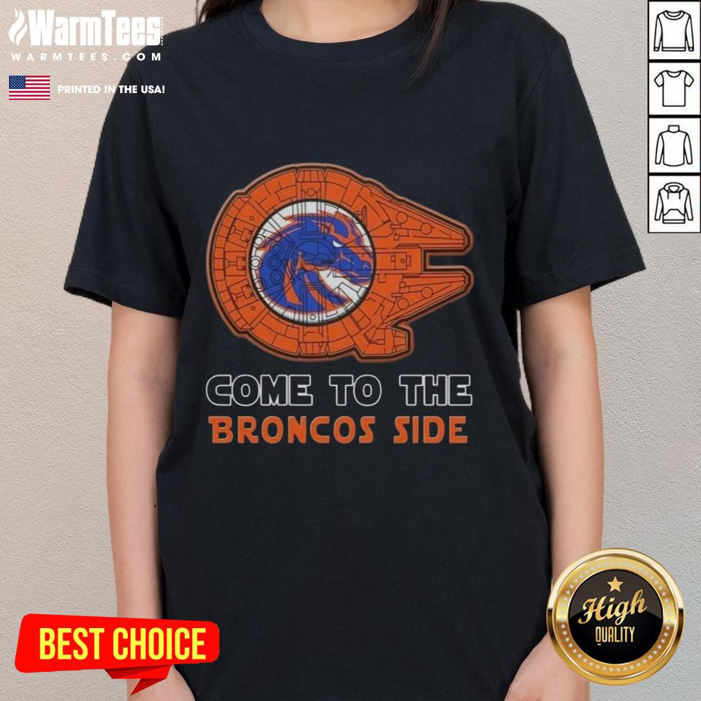 Nice Star Wars Come To The Boise State Broncos Side T-Shirt - Image 3