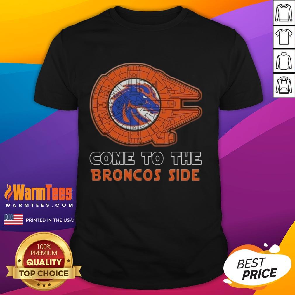 Nice Star Wars Come To The Boise State Broncos Side T-Shirt