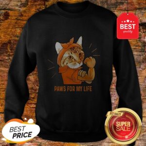 Alternative view of Nice Strong Cat Paws For My Life Shirt