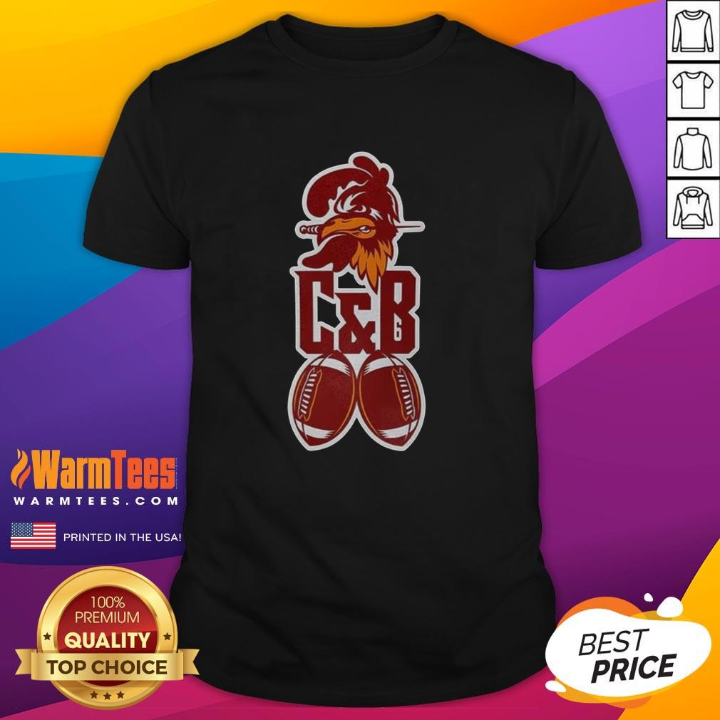 Nice Tampa Bay Buccaneers Football C And B Logo Mascot T-Shirt