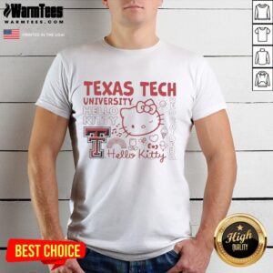 Nice Texas Tech University X Hello Kitty Red Raiders Icons T-Shirt