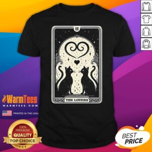 Nice The Crossroads Tarot Cats The Lovers T-Shirt