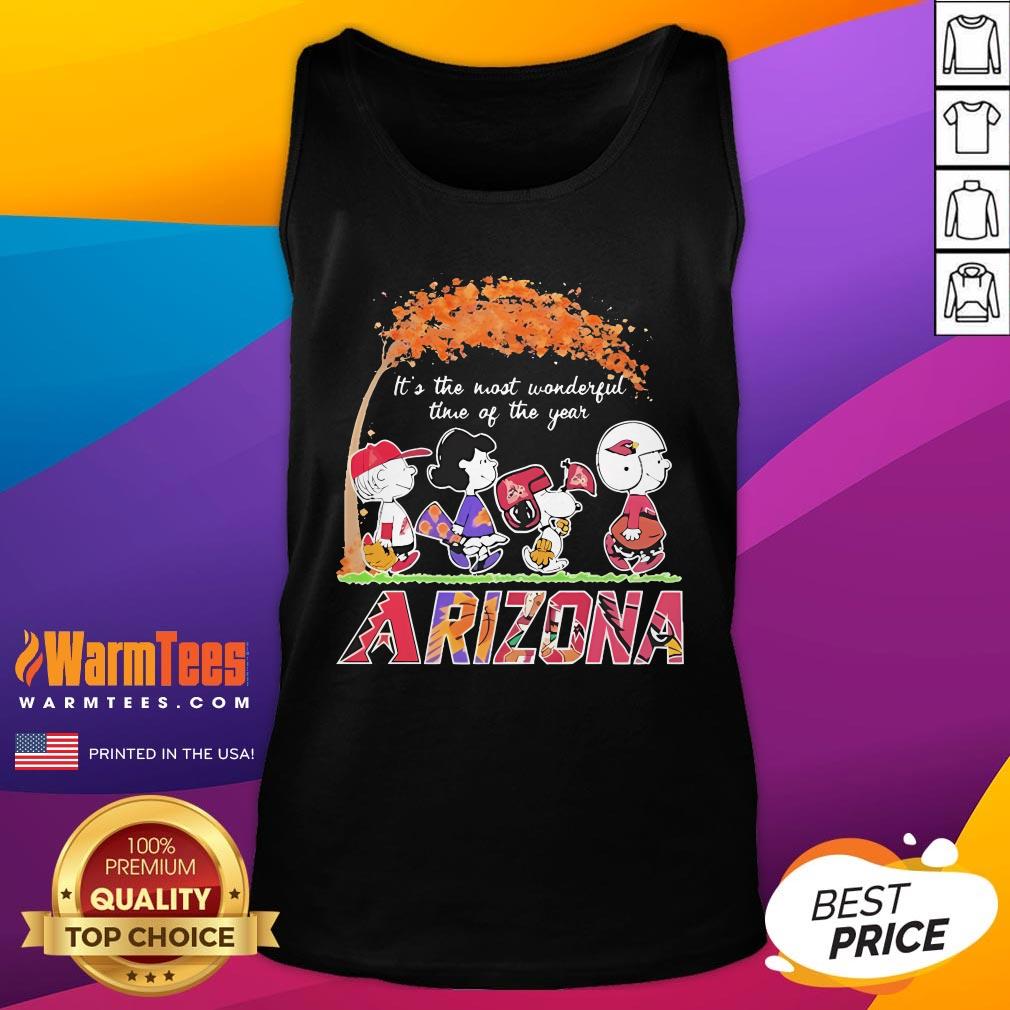 Nice The Peanuts Arizona Sports It's The Most Wonderful Time Of The Year T-Shirt - Image 5