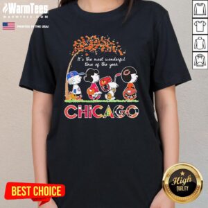 Alternative view of Nice The Peanuts Chicago Sports It's The Most Wonderful Time Of The Year T-Shirt