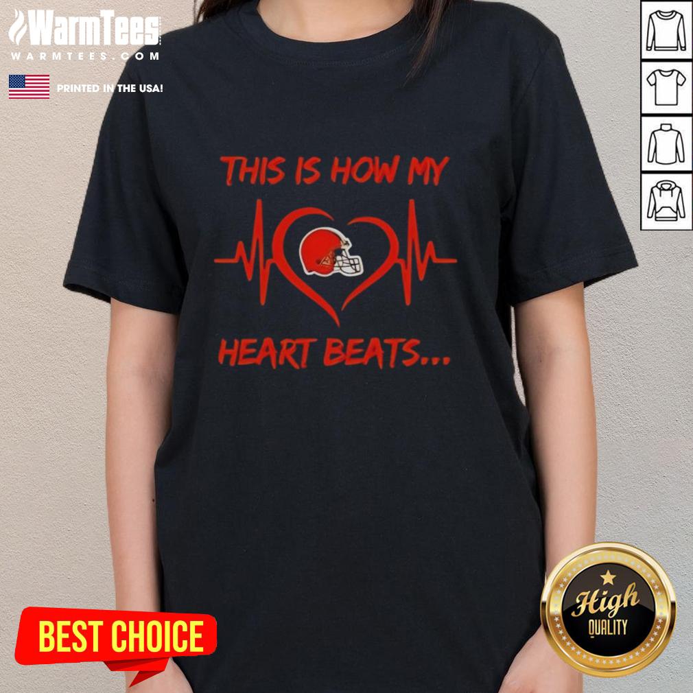 Nice This Is How My Heart Beats Bengal Cincinnati T-Shirt - Image 3