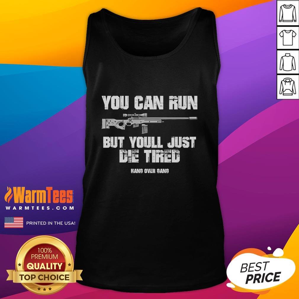 Nice Tom Macdonald You Can Run But You'll Just Die Tired Hang Over Gang T-Shirt - Image 4