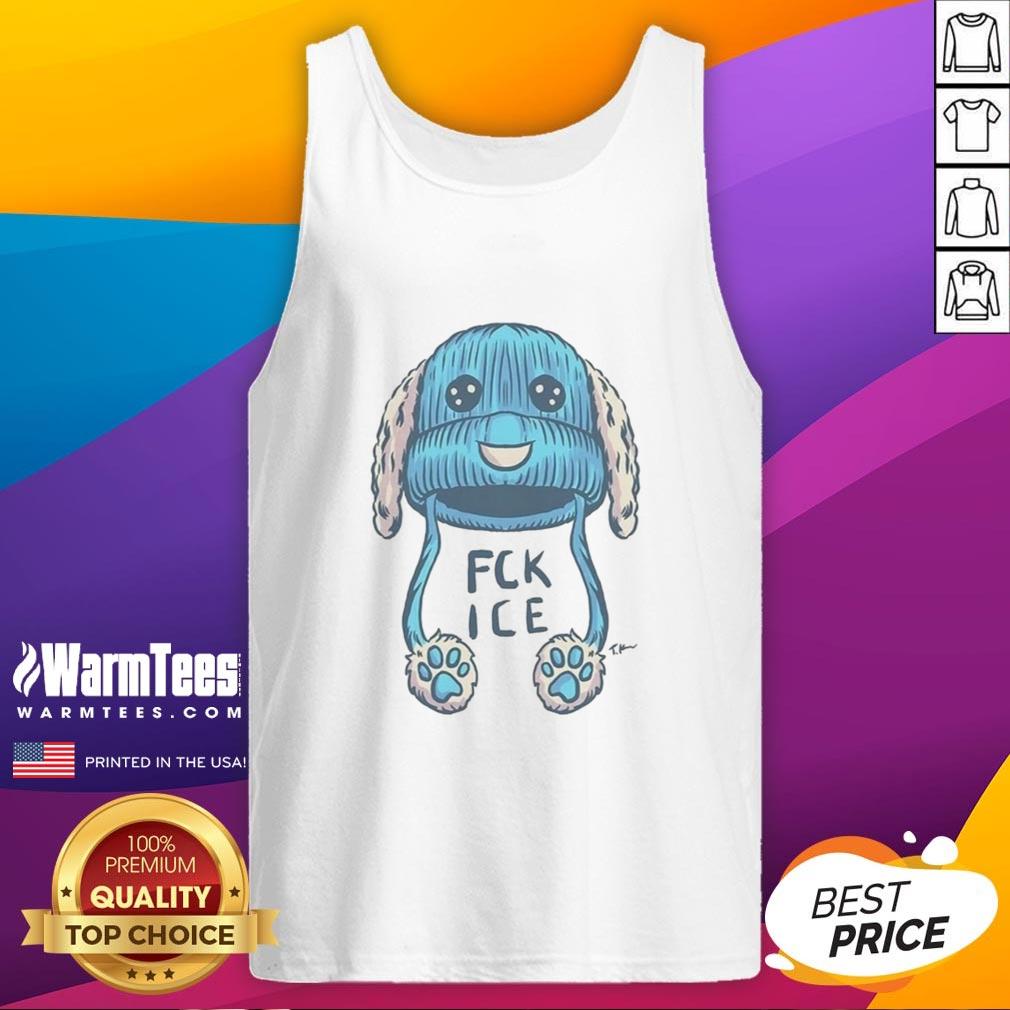 Nice Travis Knight Fuck Ice Blue Beanie T-Shirt - Image 4
