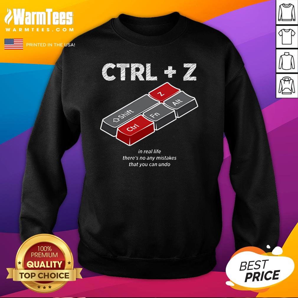 Nice Undo Control Z Computer Shortcuts T-Shirt - Image 4