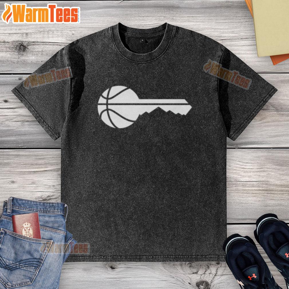 Nice Utah Jazz Basketball Key Logo T-Shirt - Image 6