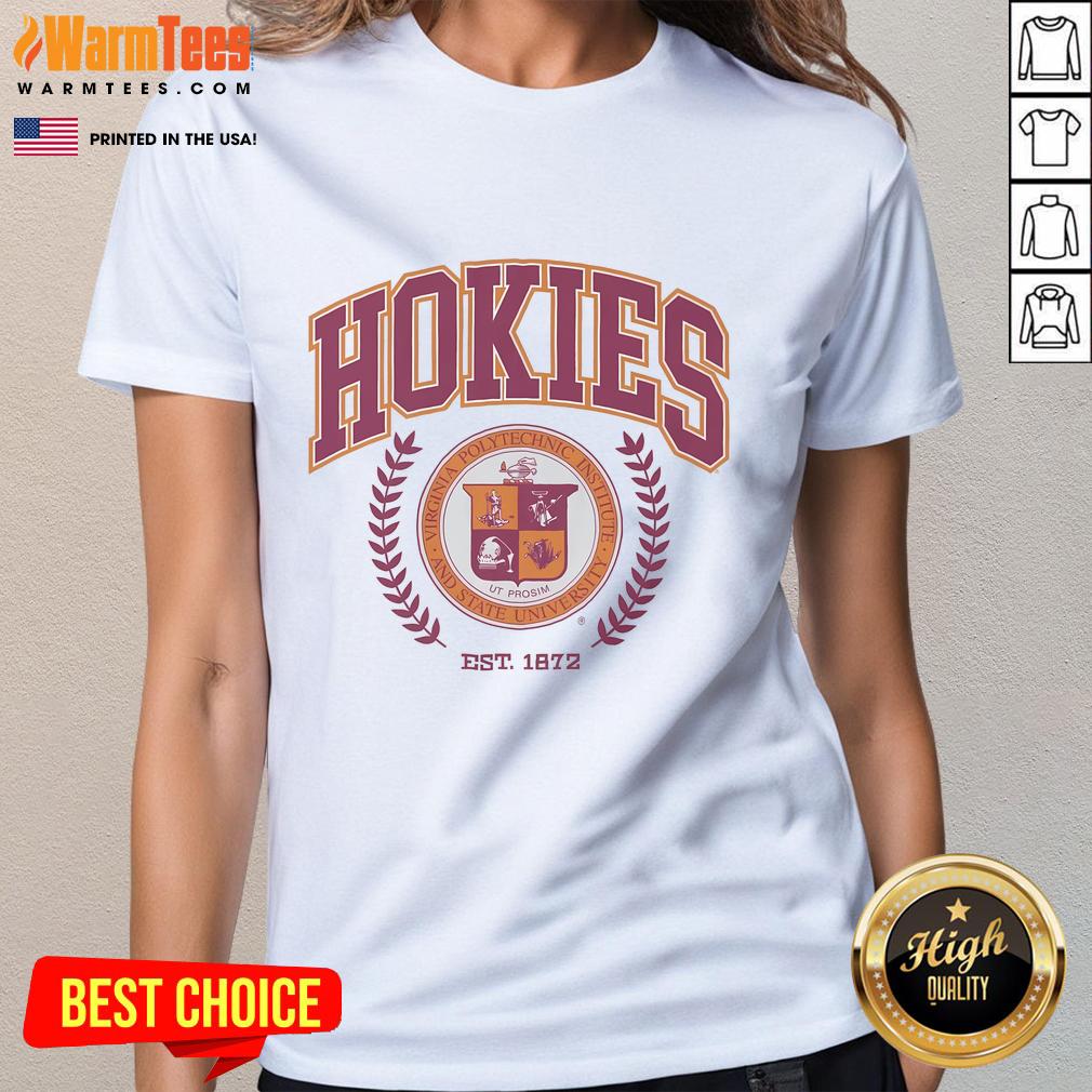 Nice Virginia Tech Hokies Team Crest T-Shirt - Image 3