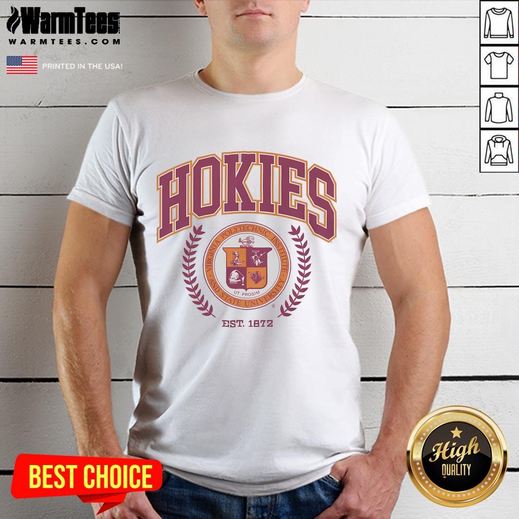 Nice Virginia Tech Hokies Team Crest T-Shirt