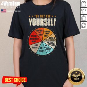 Alternative view of Nice You May Ask Yourself 80s Old School Audiotape Vintage Disco T-Shirt