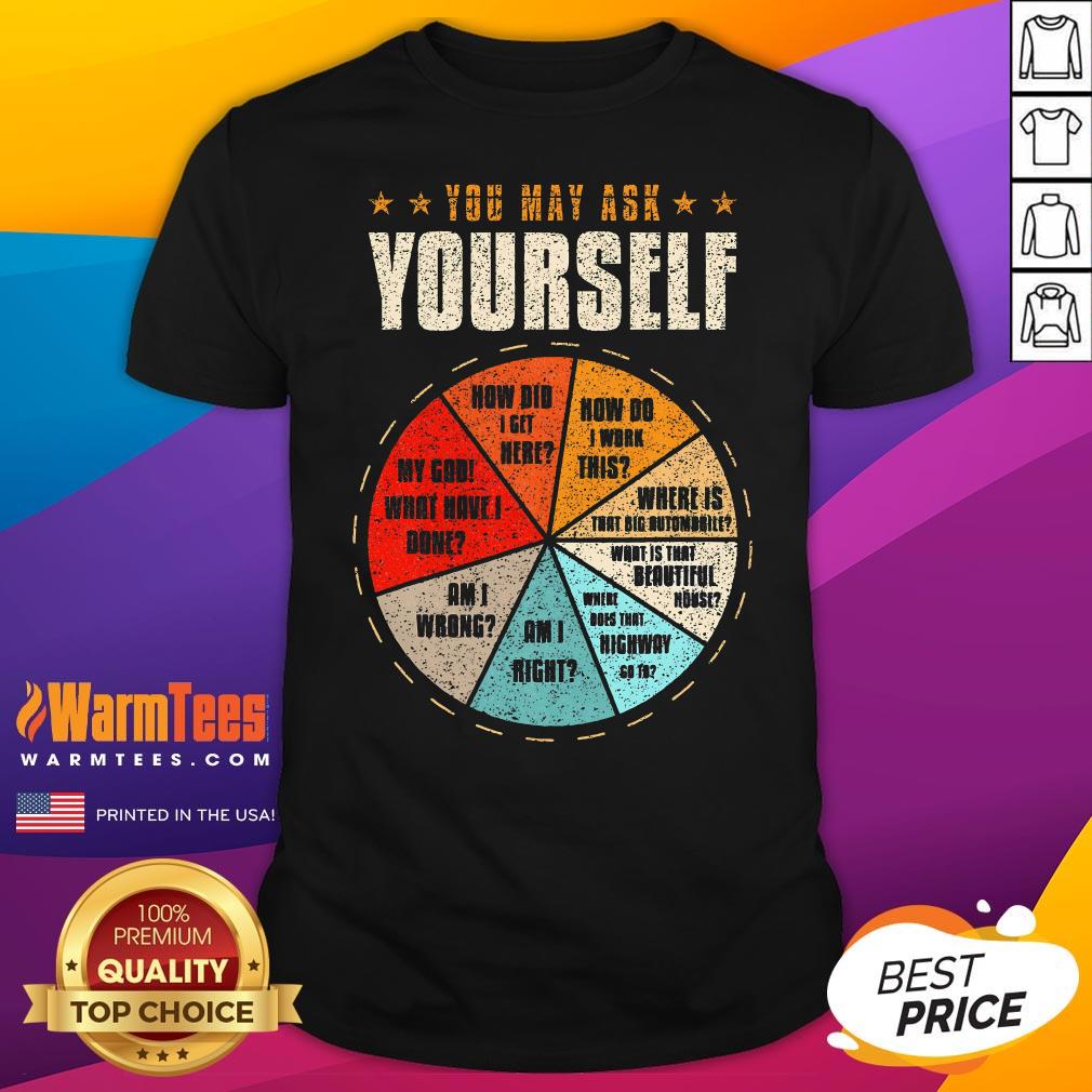 Nice You May Ask Yourself 80s Old School Audiotape Vintage Disco T-Shirt