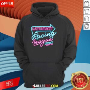 Alternative view of Official 1320video Late Night Racing League Neon T-Shirt
