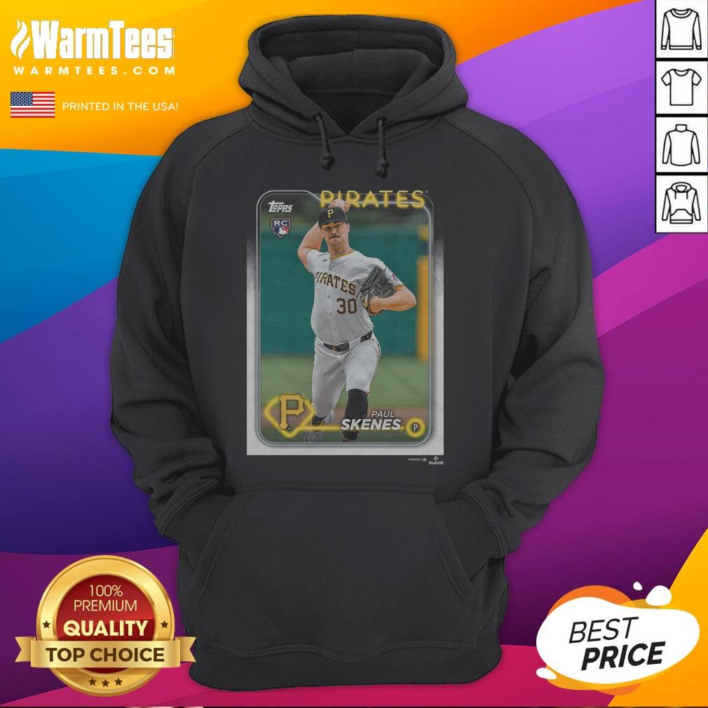 Official 2024 Topps Baseball Paul Skenes Pirates T-Shirt - Image 2