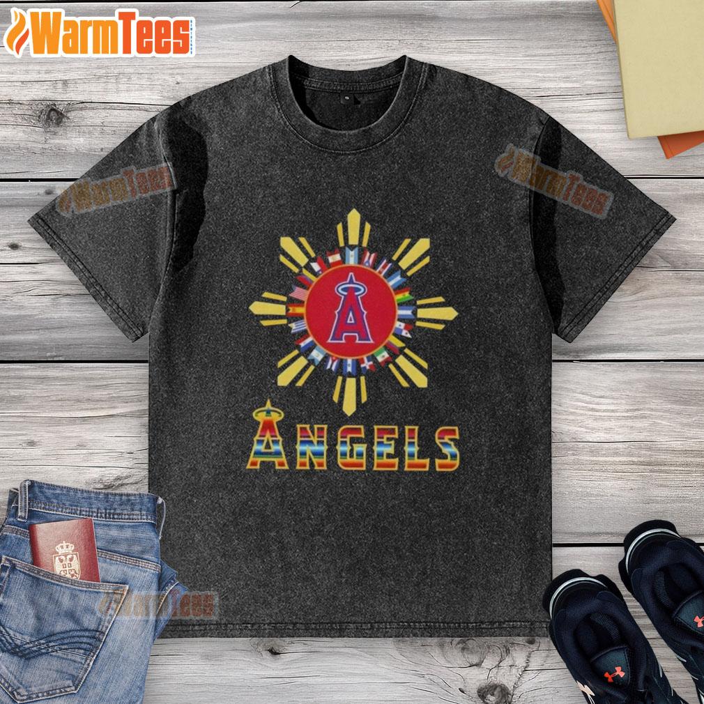 Official 2025 Los Angeles Angels Baseball X Hispanic T-Shirt - Image 6