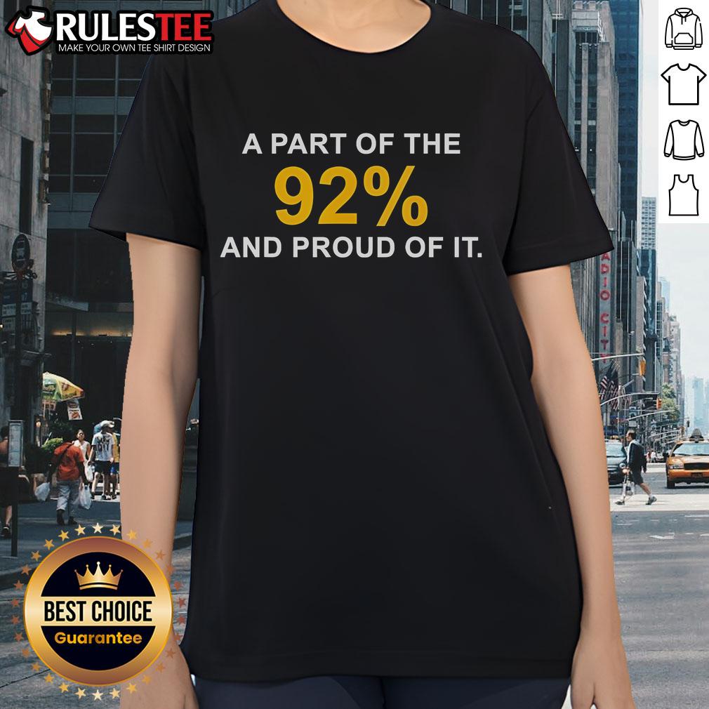 Official A Part Of The 92% And Proud Of It Brand Marvin Mickelson T-Shirt - Image 3