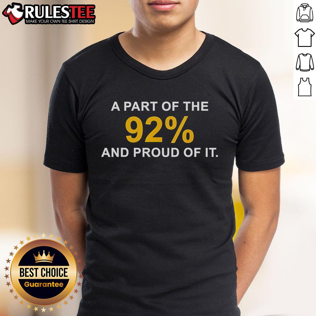 Official A Part Of The 92% And Proud Of It Brand Marvin Mickelson T-Shirt