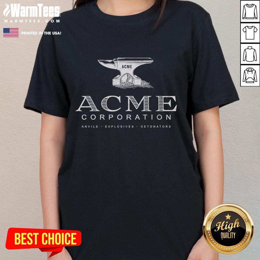 Official ACME Corporation Anvils Explosives Detonators T-Shirt - Image 3