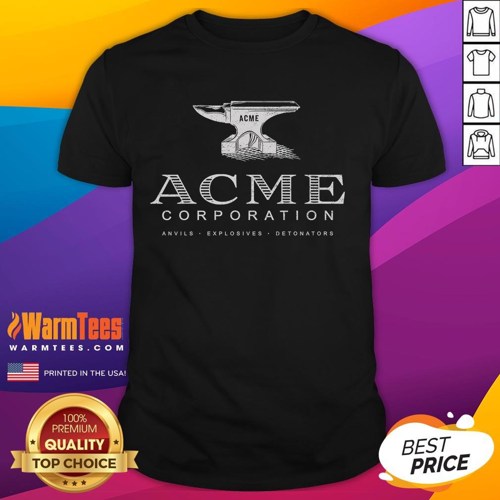 Official ACME Corporation Anvils Explosives Detonators T-Shirt