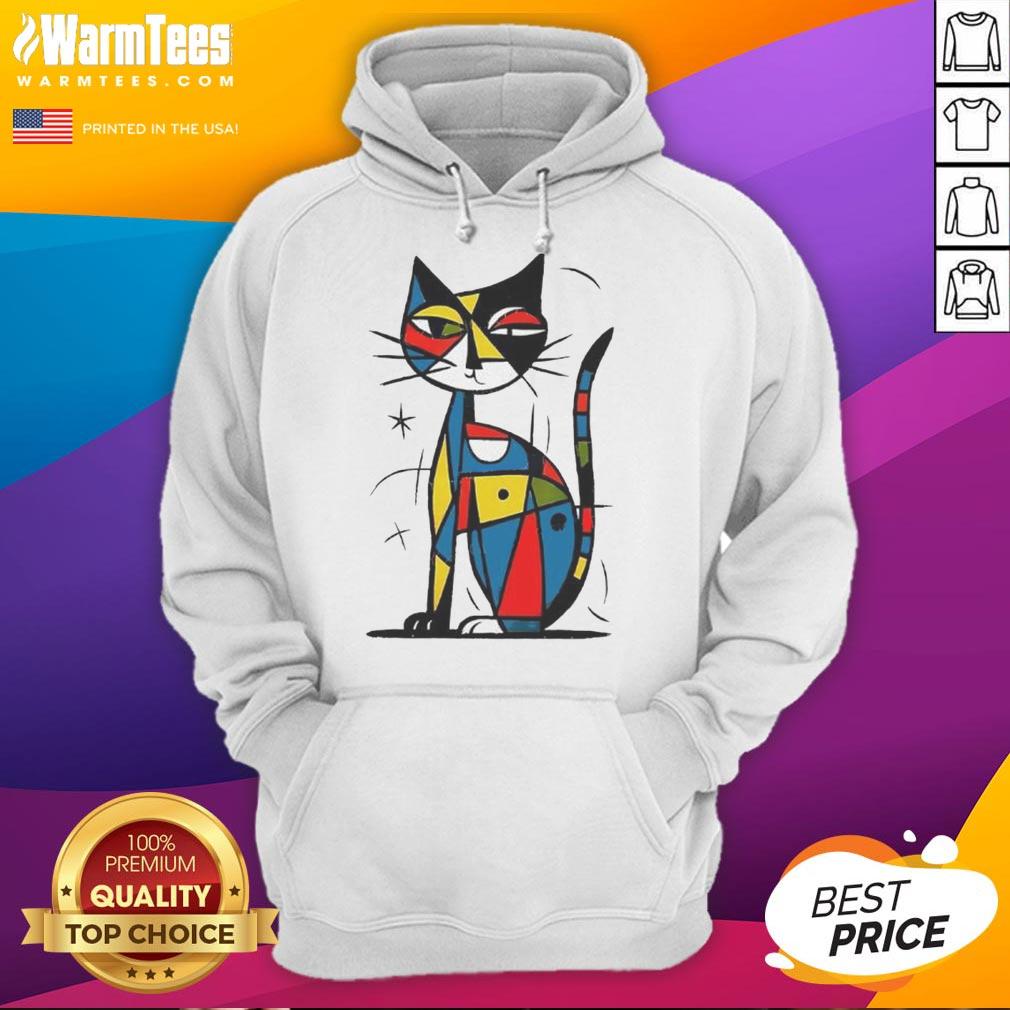 Official Abstract Japanese Cat T-Shirt - Image 2