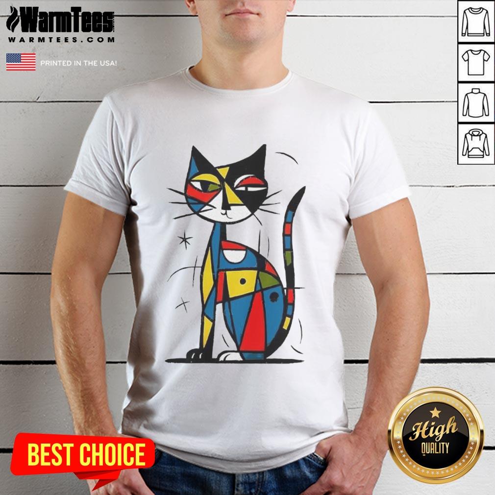 Official Abstract Japanese Cat T-Shirt