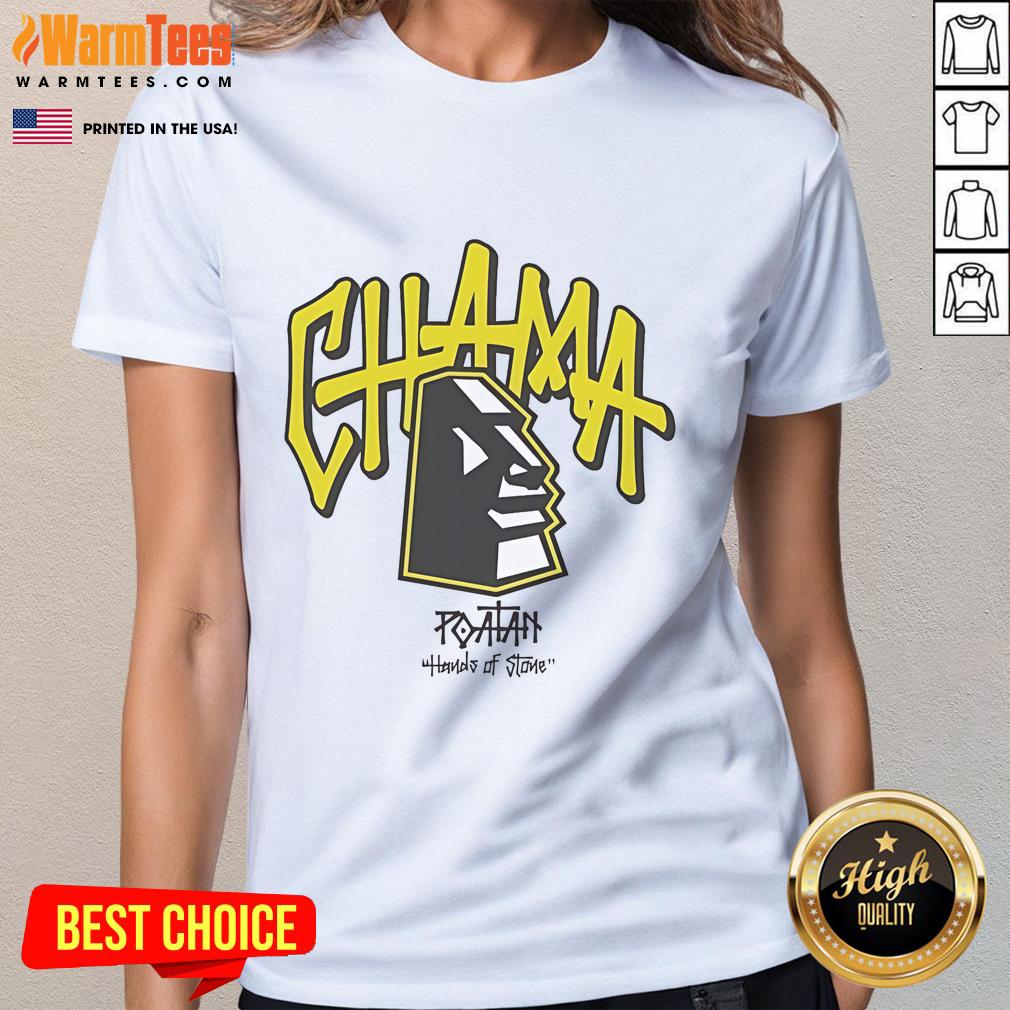 Official Alex Pereira Poatan Hands Of Stone Chama Block T-Shirt - Image 3