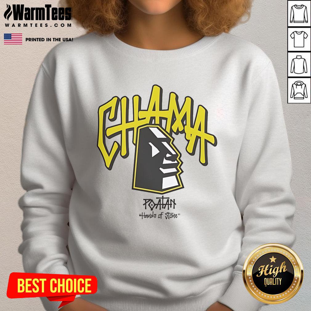 Official Alex Pereira Poatan Hands Of Stone Chama Block T-Shirt - Image 5