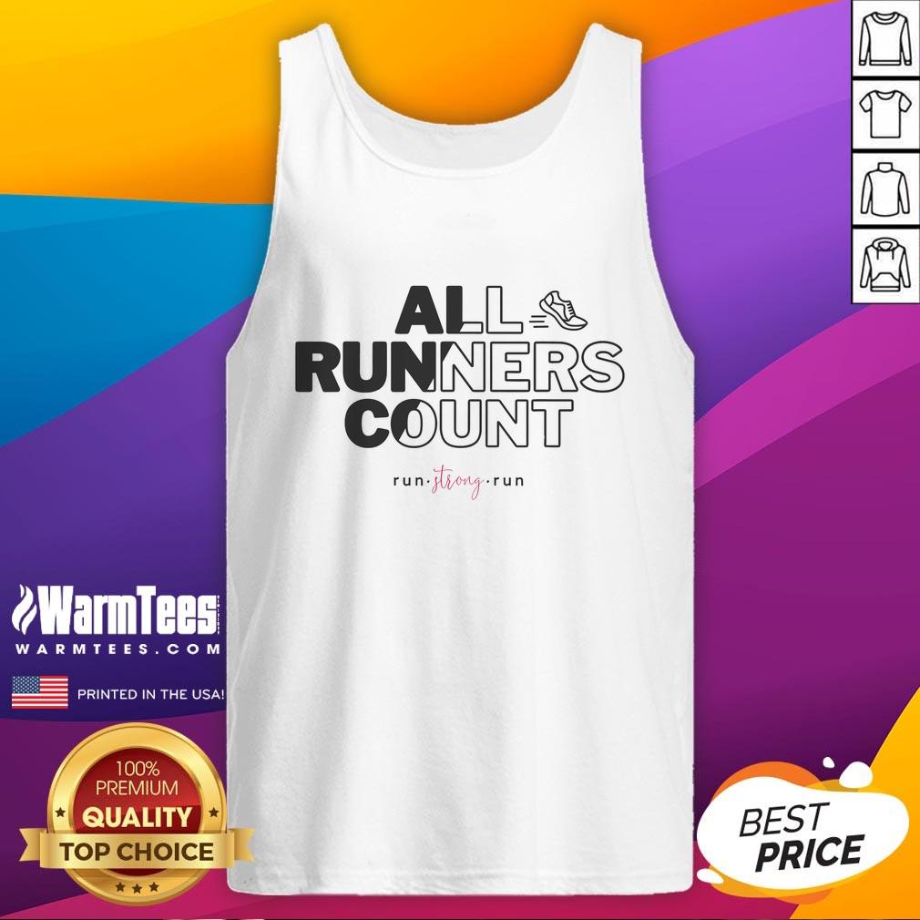 Official All Runners Count Run Strong Run T-Shirt - Image 4
