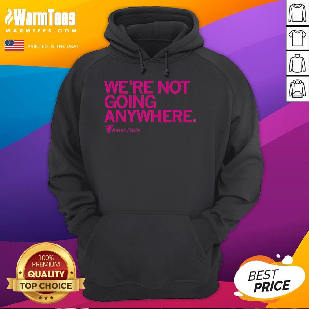 Official Ames Pride We're Not Going Anywhere T-Shirt - Image 2