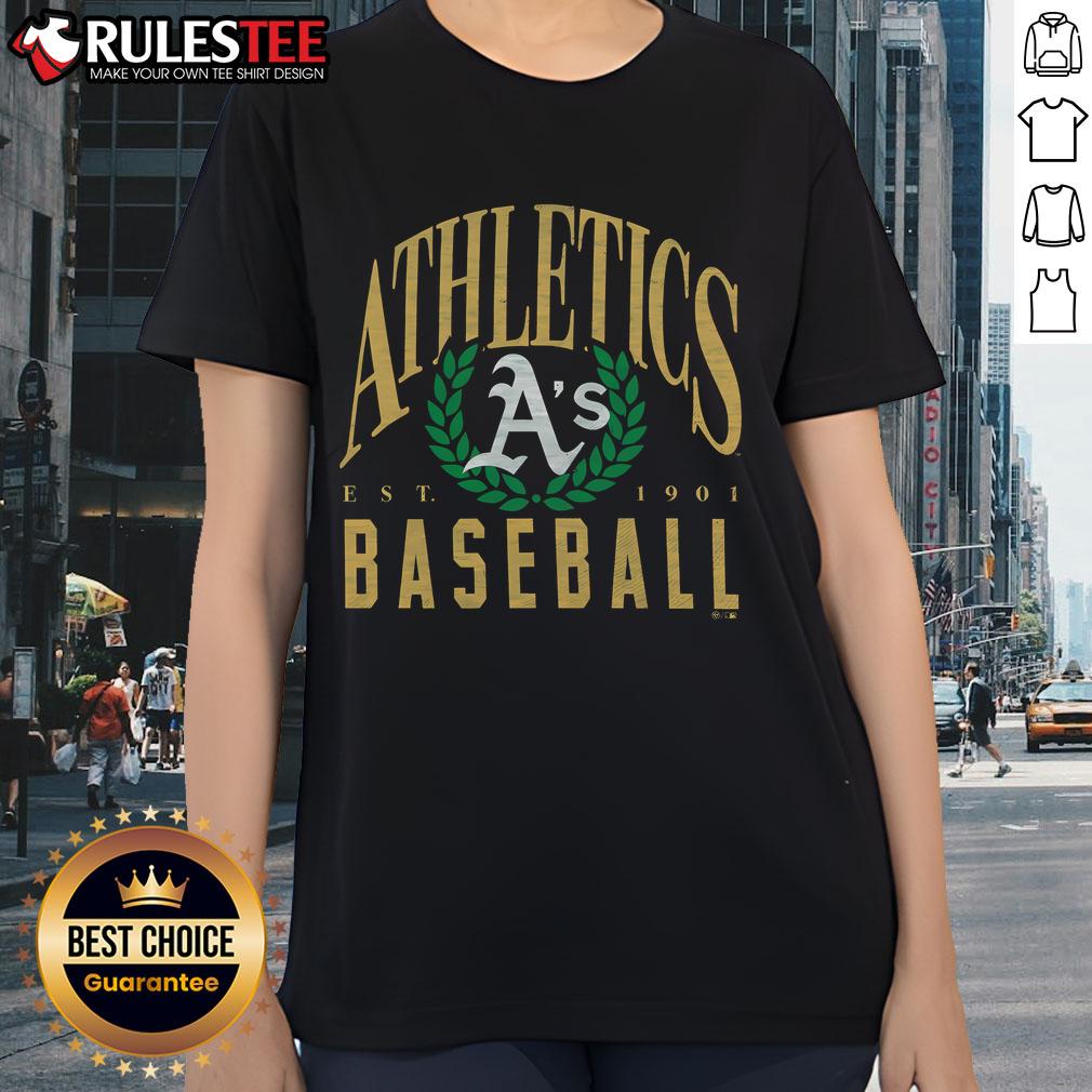 Official Athletics Baseball Pitchout Est 1901 T-Shirt - Image 3