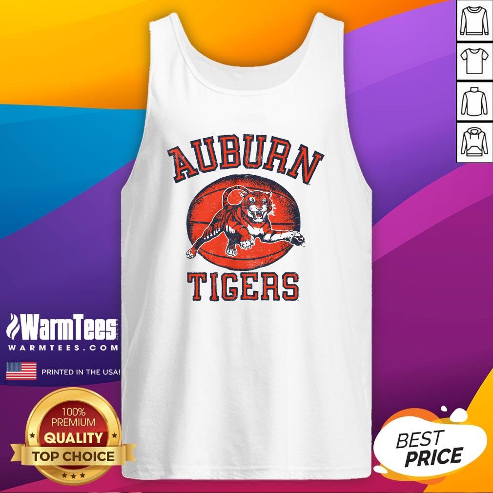 Official Auburn Tigers Vintage Basketball T-Shirt - Image 5