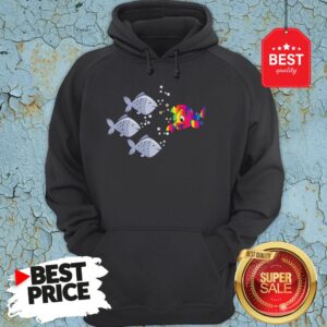Alternative view of Official Autism Awareness Stand Out Fish Shirt
