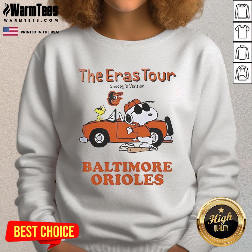 Official Baltimore Orioles The Eras Tour Snoopy T-Shirt - Image 5
