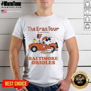 Official Baltimore Orioles The Eras Tour Snoopy T-Shirt