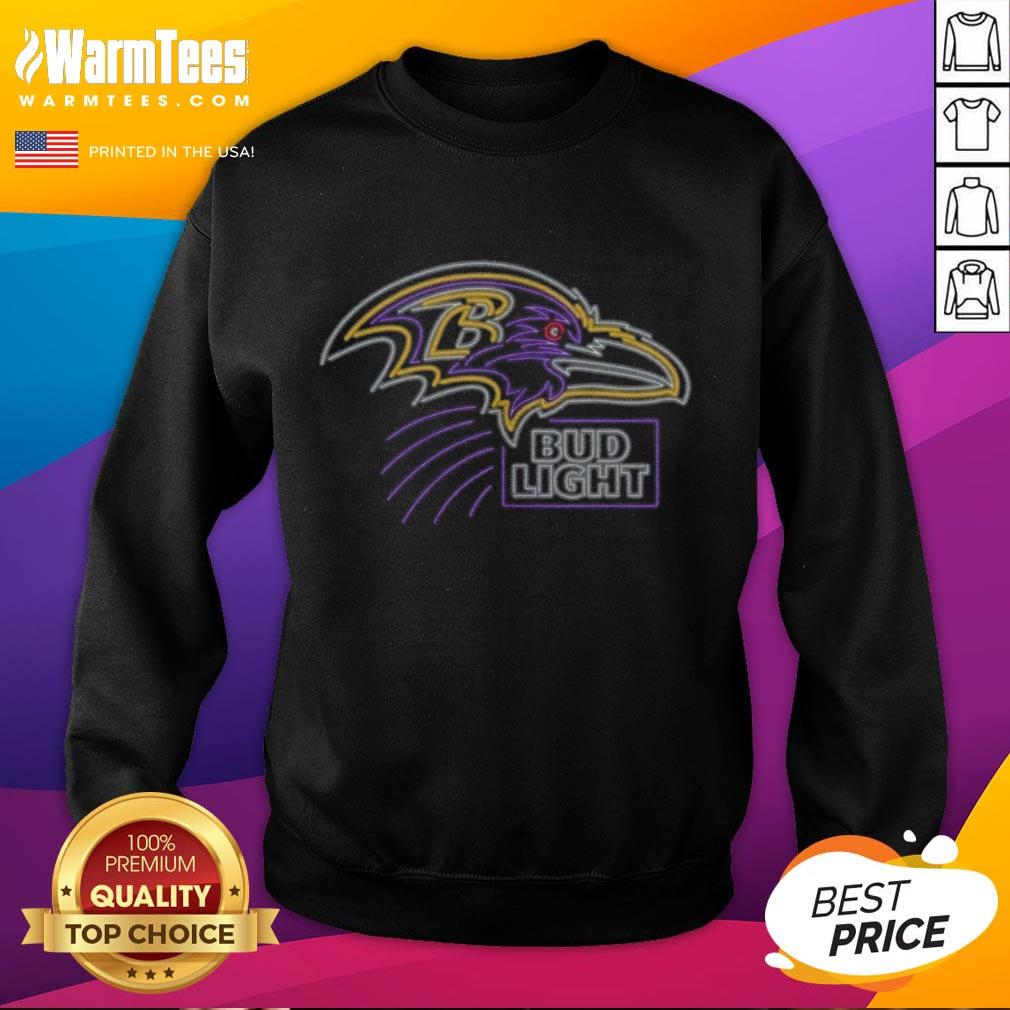 Official Bud Light Baltimore Ravens T-Shirt - Image 4