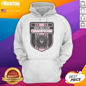 Alternative view of Official CF 2025 Mls Champions Inter Miami Logo T-Shirt