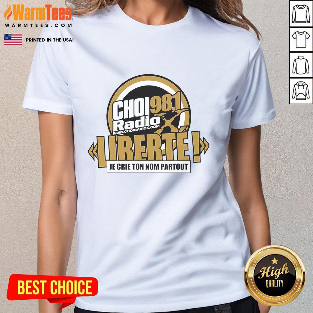 Official CHOI RadioX 98.1 Liberte Logo T-Shirt - Image 3