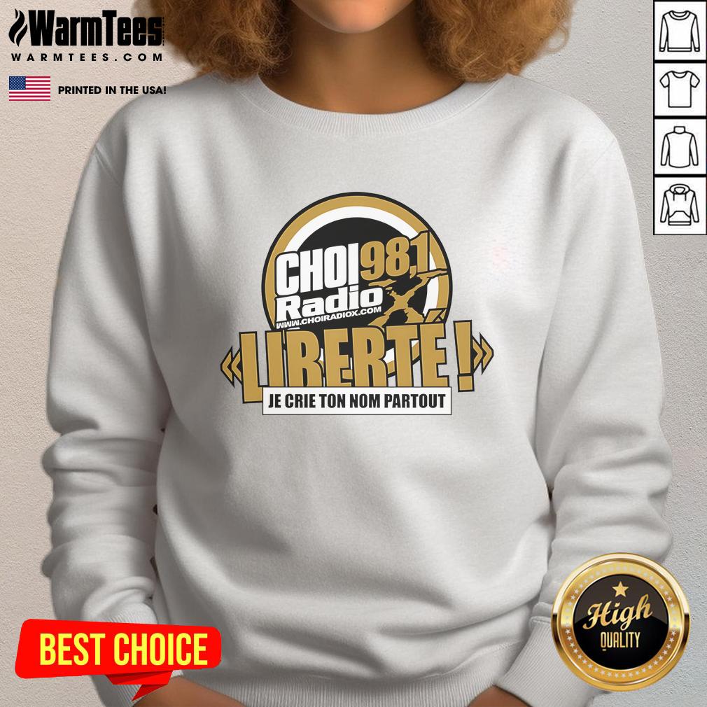Official CHOI RadioX 98.1 Liberte Logo T-Shirt - Image 5