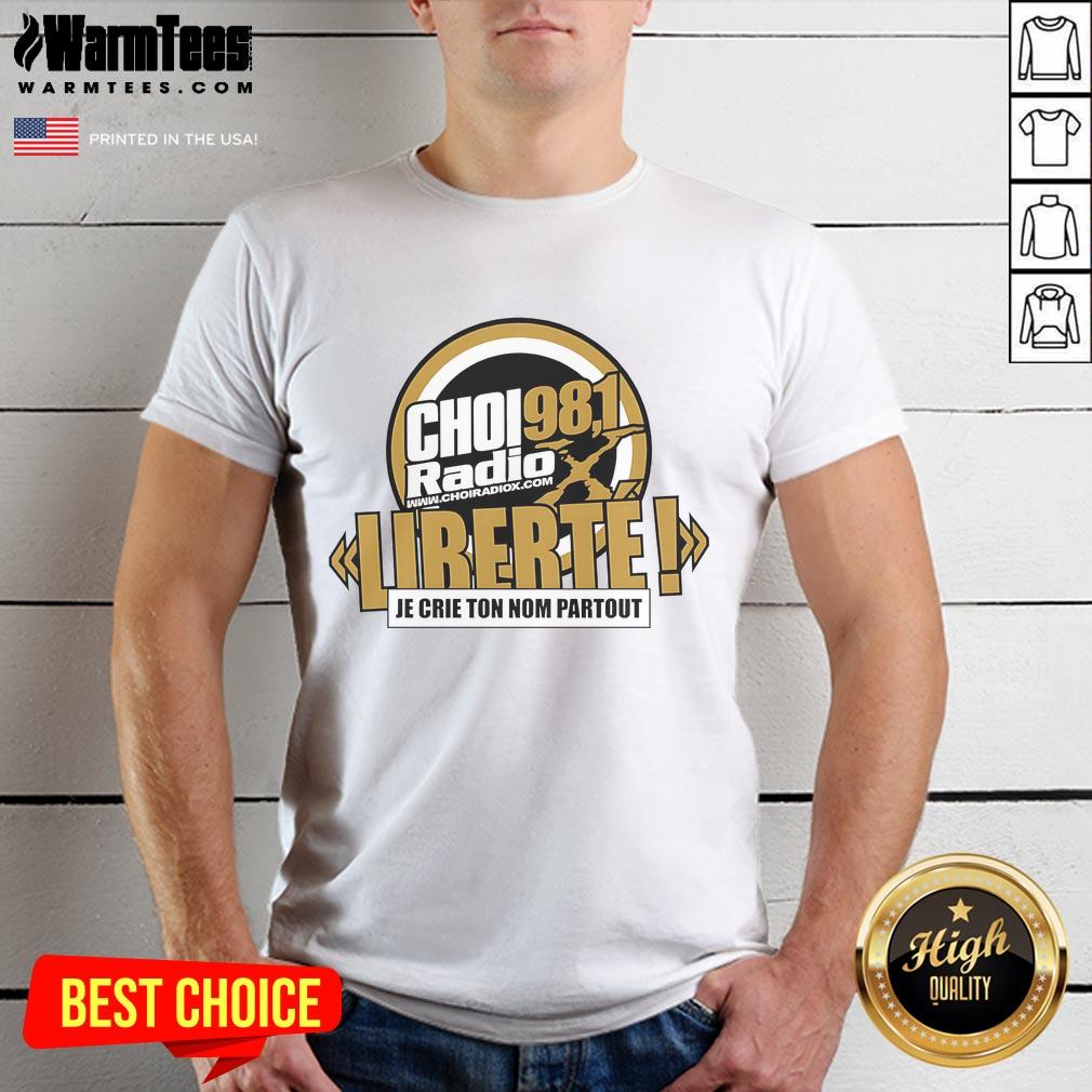 Official CHOI RadioX 98.1 Liberte Logo T-Shirt